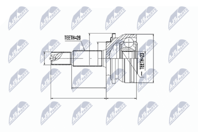 Šarnīru komplekts, Piedziņas vārpsta NTY NPZ-TY-079