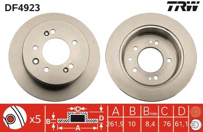 Bremžu diski TRW DF4923