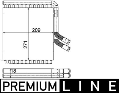 Siltummainis, Salona apsilde MAHLE AH 167 000P