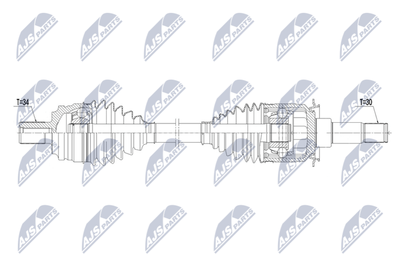 Приводной вал NTY NPW-ME-225