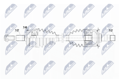 Приводной вал NTY NPW-CH-088
