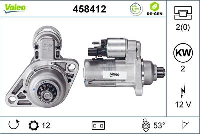 Starteris VALEO 458412