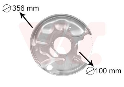 Dubļu sargs, Bremžu disks VAN WEZEL 3029374