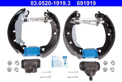 Bremžu loku komplekts ATE 03.0520-1919.3