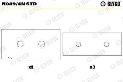 Подшипник распредвала GLYCO N049/4N STD