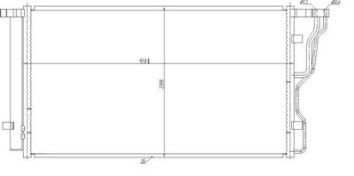 Конденсатор, кондиционер NRF 350486