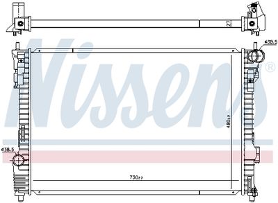 Radiators, Motora dzesēšanas sistēma NISSENS 606536