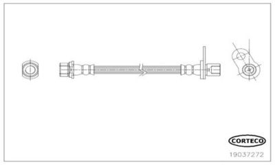 Тормозной шланг CORTECO 19037272