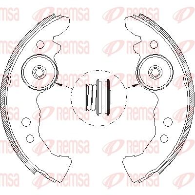 Тормозные колодки REMSA 4617.00