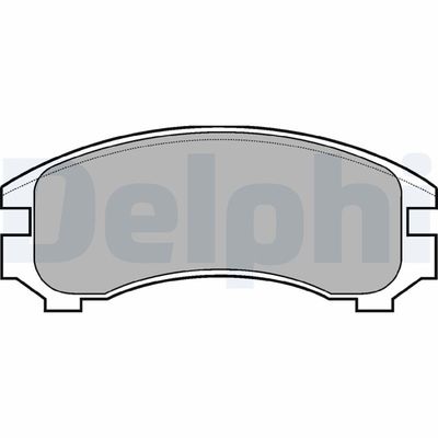 Комплект тормозных колодок, дисковый тормоз DELPHI LP546