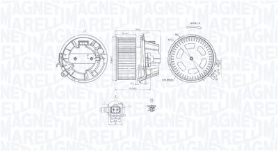 Вентилятор салона MAGNETI MARELLI 069412240010