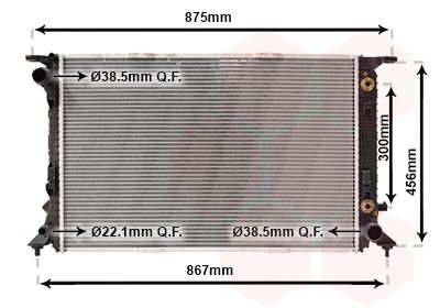 Radiators, Motora dzesēšanas sistēma VAN WEZEL 03002291