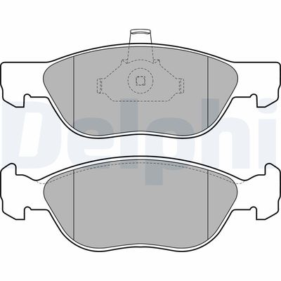 Комплект тормозных колодок, дисковый тормоз DELPHI LP1734