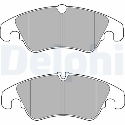 Комплект тормозных колодок, дисковый тормоз DELPHI LP2715