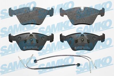 Комплект тормозных колодок, дисковый тормоз SAMKO 5SP985