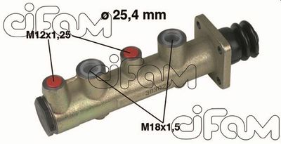 Главный тормозной цилиндр CIFAM 202-107