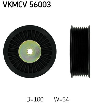 Parazīt-/Vadrullītis, Ķīļrievu siksna SKF VKMCV 56003