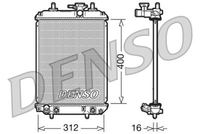 Radiators, Motora dzesēšanas sistēma DENSO DRM50050