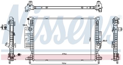 Radiators, Motora dzesēšanas sistēma NISSENS 606387