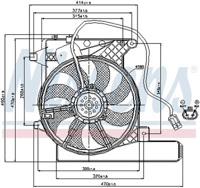 Ventilators, Motora dzesēšanas sistēma NISSENS 85203