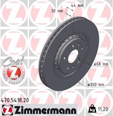 Bremžu diski ZIMMERMANN 470.5418.20