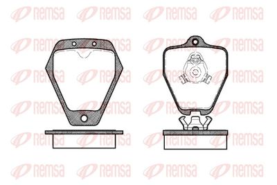 Bremžu uzliku kompl., Disku bremzes REMSA 0508.10