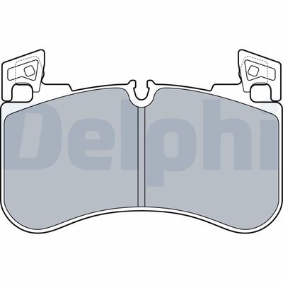 Комплект тормозных колодок, дисковый тормоз DELPHI LP3540
