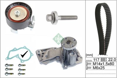 Ūdenssūknis + Zobsiksnas komplekts Schaeffler INA 530 0605 30