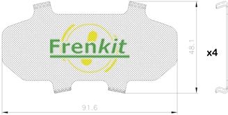 Pretčīkstēšanas plēve, Bremžu uzlikas FRENKIT 940198