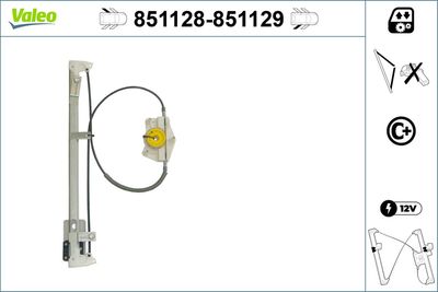 Стеклоподъемник VALEO 851128