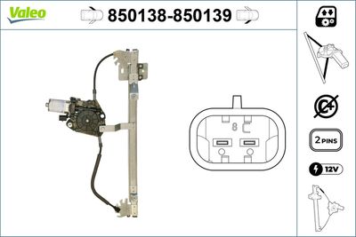 Стеклоподъемник VALEO 850138