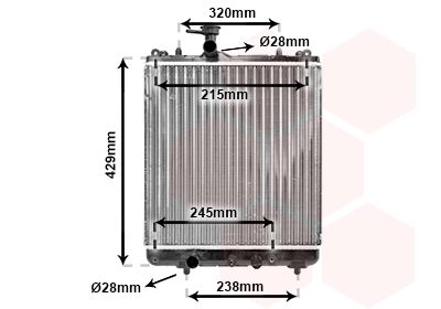 Radiators, Motora dzesēšanas sistēma VAN WEZEL 52002064