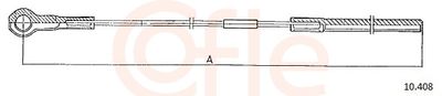 Тросик, cтояночный тормоз COFLE 92.10.408
