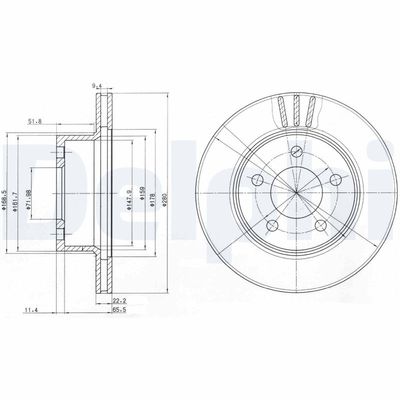 Тормозной диск DELPHI BG3532