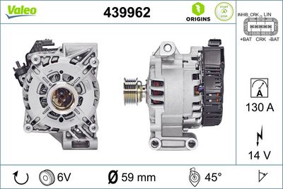 Starteris-ģenerators VALEO 439962