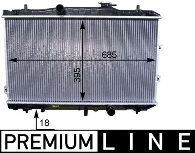 Radiators, Motora dzesēšanas sistēma MAHLE CR 1468 000P