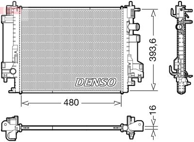 Radiators, Motora dzesēšanas sistēma DENSO DRM23117
