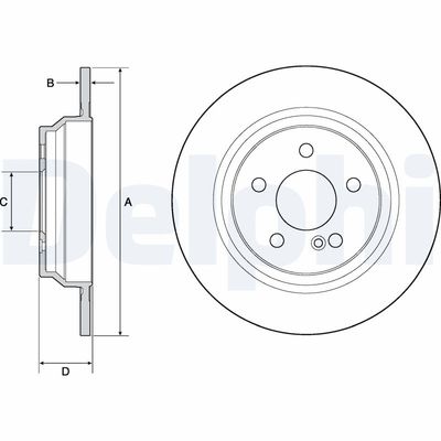Bremžu diski DELPHI BG4686C