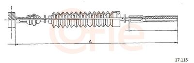 Тросик, cтояночный тормоз COFLE 92.17.115