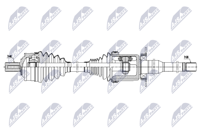 Приводной вал NTY NPW-VV-159