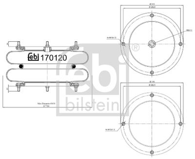 Pneimoatsperes spilvens, Pneimopiekare FEBI BILSTEIN 170120