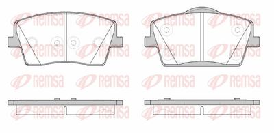 Bremžu uzliku kompl., Disku bremzes REMSA 1823.00