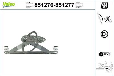 Стеклоподъемник VALEO 851276