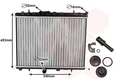 Radiators, Motora dzesēšanas sistēma VAN WEZEL 40002255