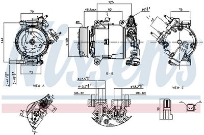 Компрессор, кондиционер NISSENS 890253