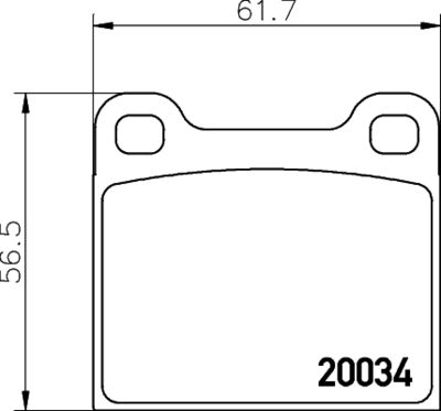 Bremžu uzliku kompl., Disku bremzes HELLA PAGID 8DB 355 007-021