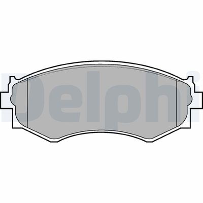 Bremžu uzliku kompl., Disku bremzes DELPHI LP645