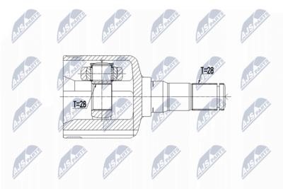 Шарнирный комплект, приводной вал NTY NPW-VV-079