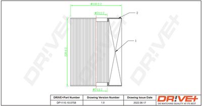 Воздушный фильтр Dr!ve+ DP1110.10.0758