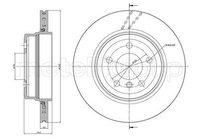 Тормозной диск METELLI 23-0813C